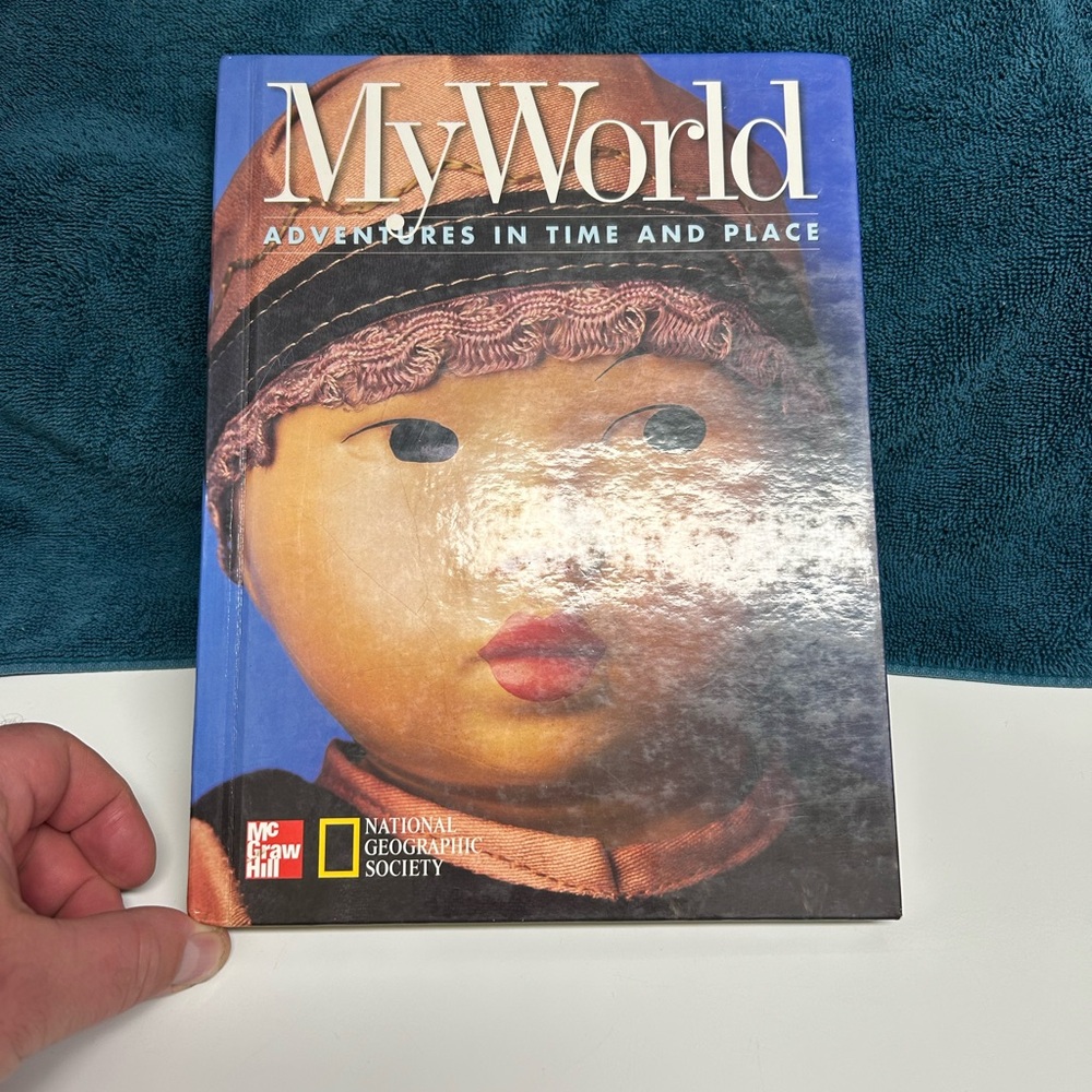 National Geographic MyWorld Book with Blue and Brown Cover